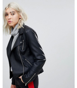 Only-Leather-Look-Biker-Jacket