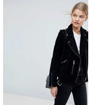 Selected-Femme-Suede-Biker-Jacket