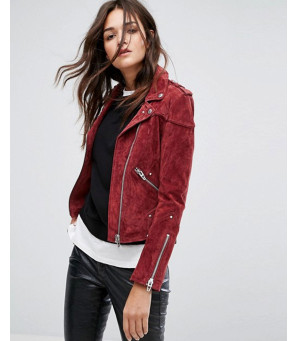 Suede-Biker-Jacket-in-Red