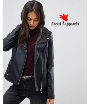 Women-High-Quality-Custom-Leather-Look-Biker-Jacket