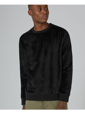 High-Quality-Men-Custom-Black-Faux-Fur-Sweatshirt