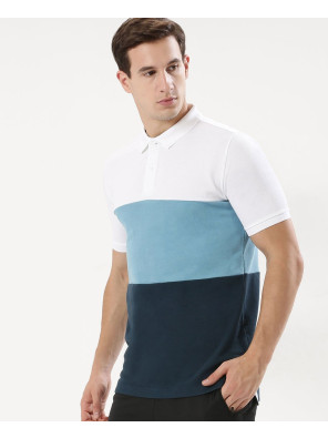 Hot-Selling-Men-Colour-Block-Polo-Shirt
