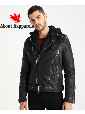 Men-Biker-Leather-Jacket-with-Hood