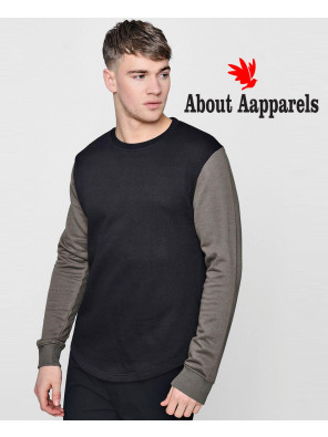 Men-Fashionable-Stylish-Contrast-Sleeve-Sweater-Sweatshirt