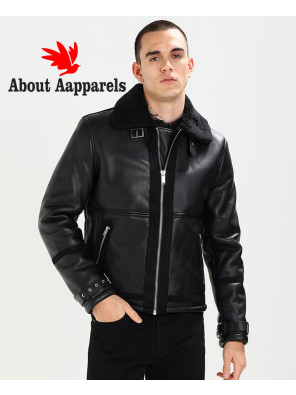 Men-High-Quality-Custom-Fur-Faux-Leather-Jacket
