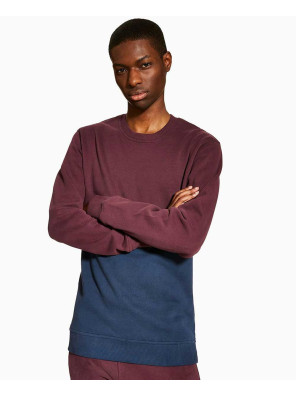 New-Latest-Longline-Paneled-Crew-Neck-Sweatshirt