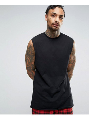 New Longline Sleeveless With Dropped Armhole Tank Top