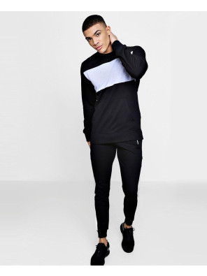 Pullover-Printed-Muscle-Fit-Panelled-Tracksuit