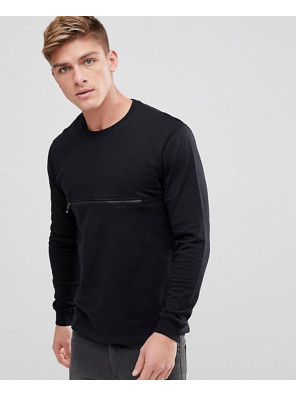 Sweatshirt-With-Front-Zipper-Pocket