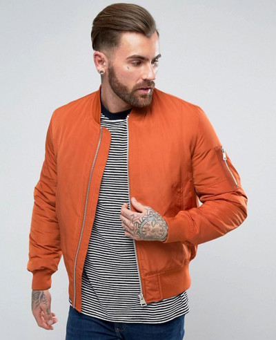 Bomber-Jacket-with-Pocket-in-Rust