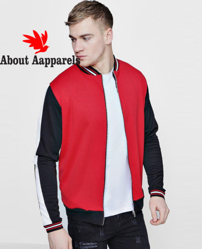 Contrast-Panel-Sports-Jersey-Bomber-Jacket