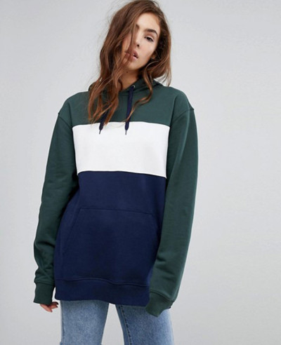 Contrast-Pullover-Oversized-Colour-Block-Hoodie