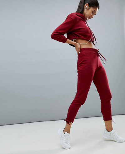 Fashion-Design-Drawstring-Joggers-In-Red-Sweatsuit