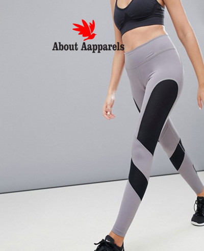 Gym-Training-Window-Pane-Legging-In-Grey