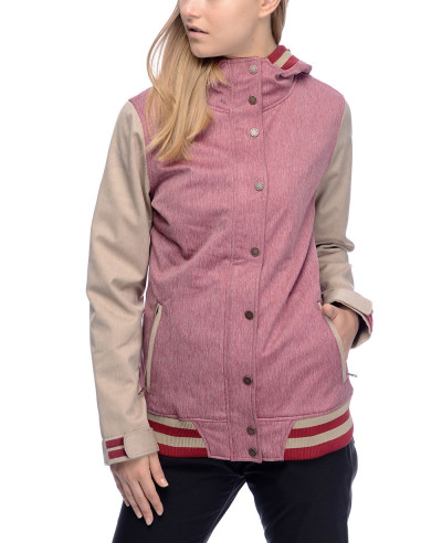 High-Quality-Custom-Varsity-Burgundy-&-Khaki-Softshell-Jacket