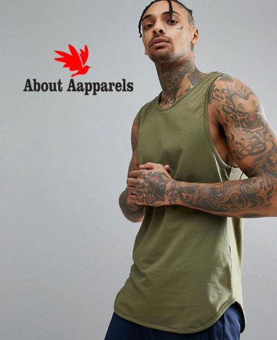 High-Quality-Men-Custom-Vest-In-Khaki-Tank-Top