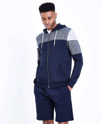 High-Quality-Men-Navy-Colour-Block-Zipper-Front-Hoodie