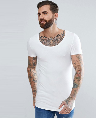 Hot-Selling-Men-Fashion-Sports-Muscle-Fit-With-Deep-Scoop-And-Curved-Hem-T-Shirt