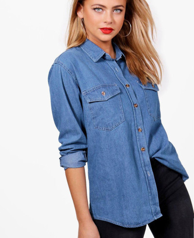 Hot-Women-Oversize-Denim-Shirt