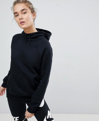 Kangaroo-Pocket-Black-Longline-Hoodie