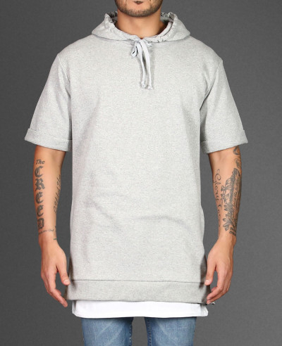 Longline-Grey-With-Side-Zipper-Men-Hoodie