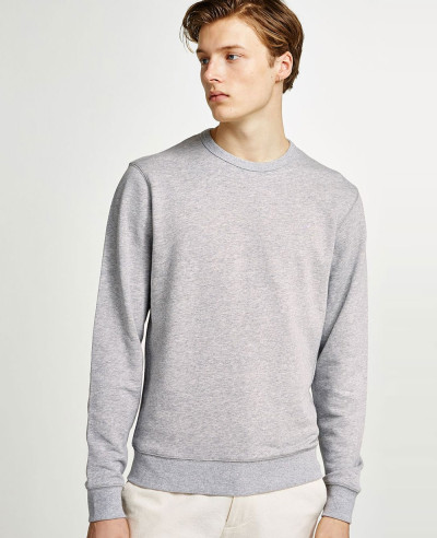 Men-Plain-Blank-Grey-Sweatshirt