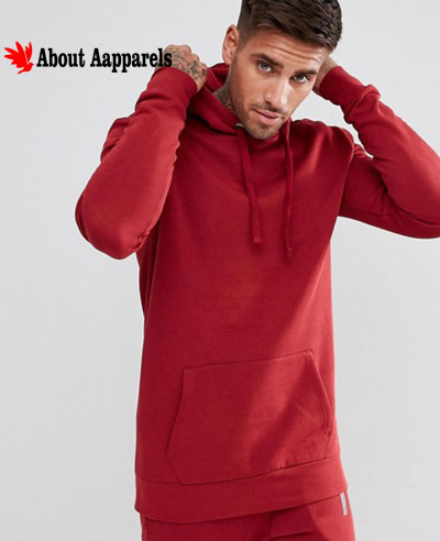 Men-Pullover-Stylish-Hoodie-In-Red