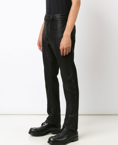 Men-Sstriped-Leather-Trouser-Punk-PU-Leather-Pants-Motorcycle-Biker-Slim-Feet-Rock