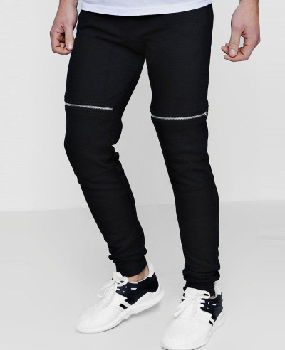 Men-Stylish-Skinny-Fit-Biker-Zipper-Sweatpant-Jogger