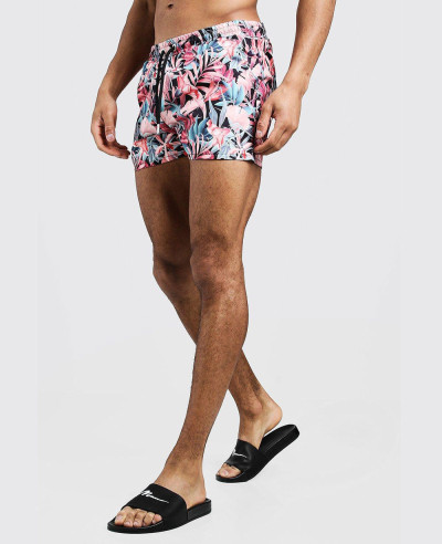 Men-Sublimation-Palm-Print-Short-Length-Swim-Short