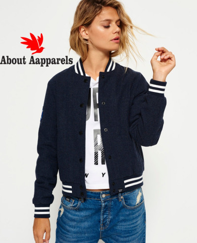 Navy-Blue-Wool-Fashion-Varsity-Bomber-Jacket