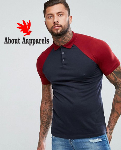 Navy-Blue-Polo-With-Contrast-Raglan-Shirt