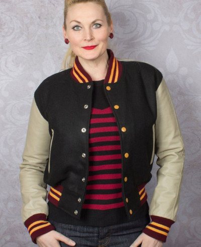 New-High-Quality-Women-Fashion-Leatherman-Leather-Baseball-Bomber-Varsity-Jacket