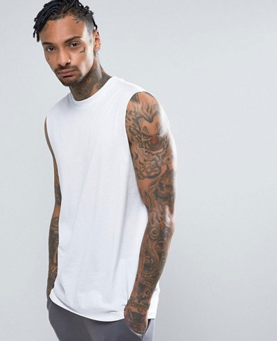 New-Look-Sleeveless-In-White-Tank-Top