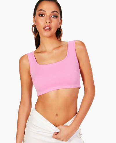 New-Most-Selling-Pink-Crop-Top