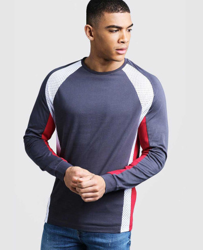 New-Sport-Men-Long-Sleeve-Racer-Tee-With-Mesh