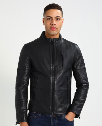 New-Stylish-Custom-Men-Biker-Leather-Jacket