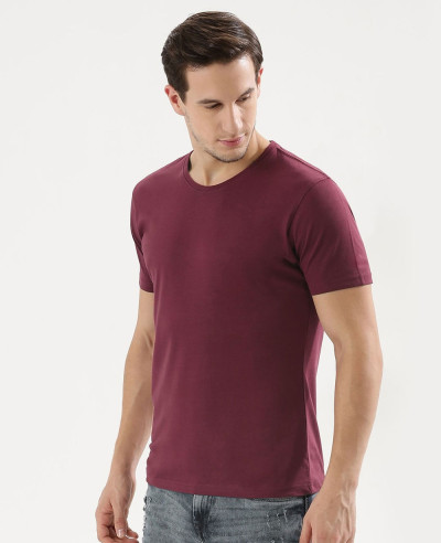 New-Stylish-Maroon-Crew-Neck-T-Shirt