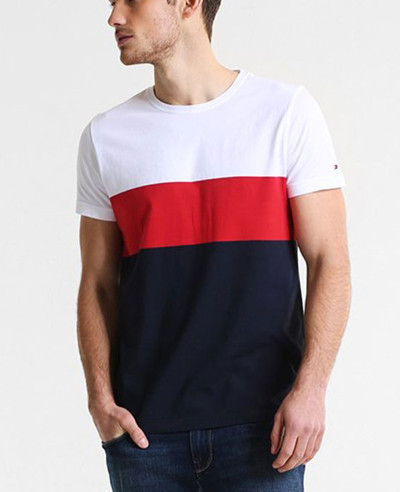 New-Stylish-Men-Colour-Block-Custom-T-Shirt