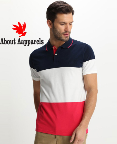 New-Stylish-Men-Colour-Block-Polo-shirt