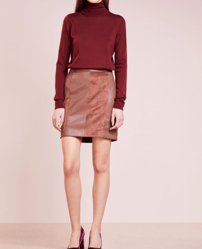 New-Stylish-Real-Suede-Mini-Skirt