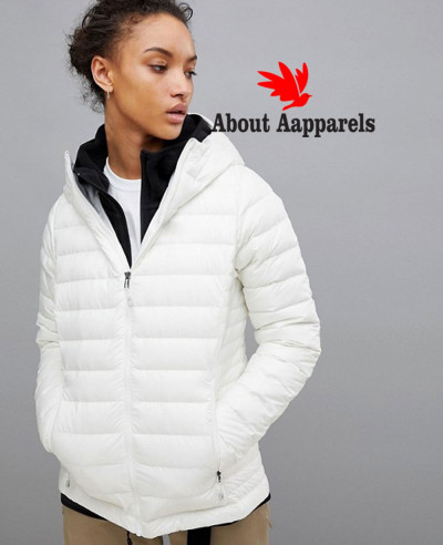 New-Stylish-Women-Custom-White-Quilted-Padded-Jacket