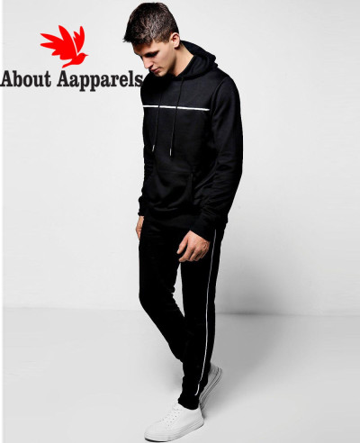 Pullover-Black-Over-The-Head-Hooded-Tracksuit-With-Piping