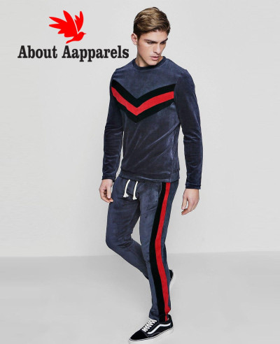 Pullover-Velour-Panelled-Skinny-Fit-Sweater-Tracksuit