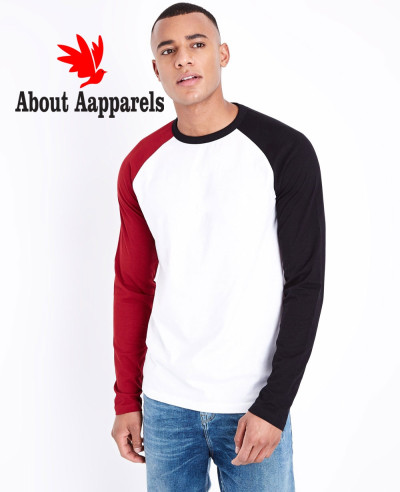 Red-Raglan-Long-Sleeve-Stylish-T-Shirt