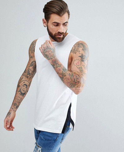 Relaxed-Vest-with-Contrast-Side-Splits