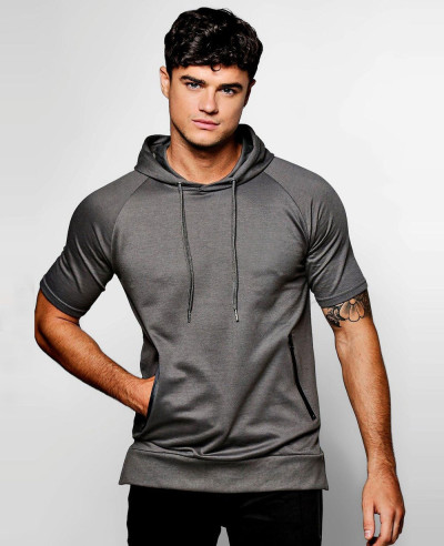 Short-Sleeve-Raglan-Men-Charcoal-Hoodie