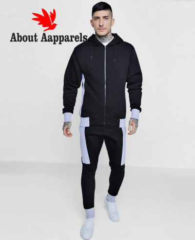 Skinny-Fit-Hooded-Colour-Block-Tracksuit