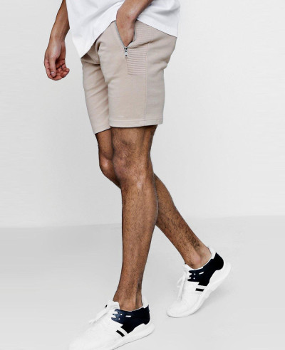 Skinny-Fit-Shorts-With-Side-Panelling