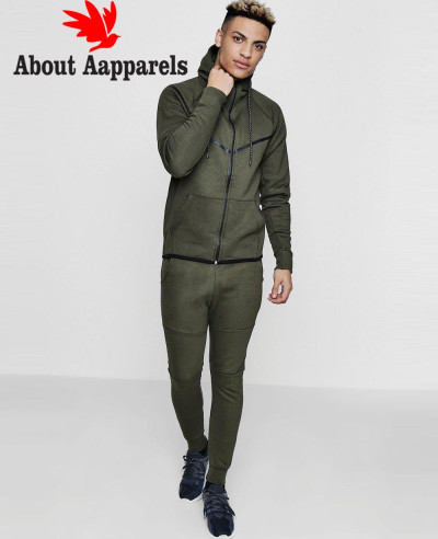 Skinny-Fit-Sport-Hooded-Tracksuit